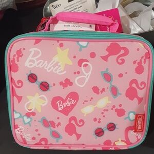Barbie Pink Sunglasses Print Lunch Bag with Teal Trim